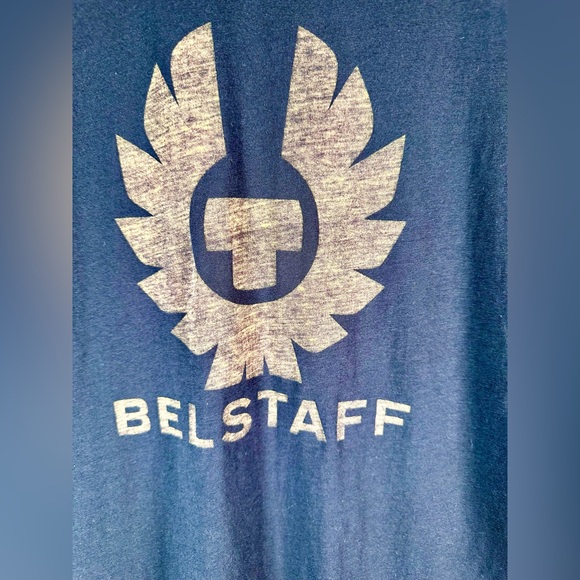 Belstaff England Men’s Coteland Logo Crew Tee in black in 100% cotton - Picture 5 of 10